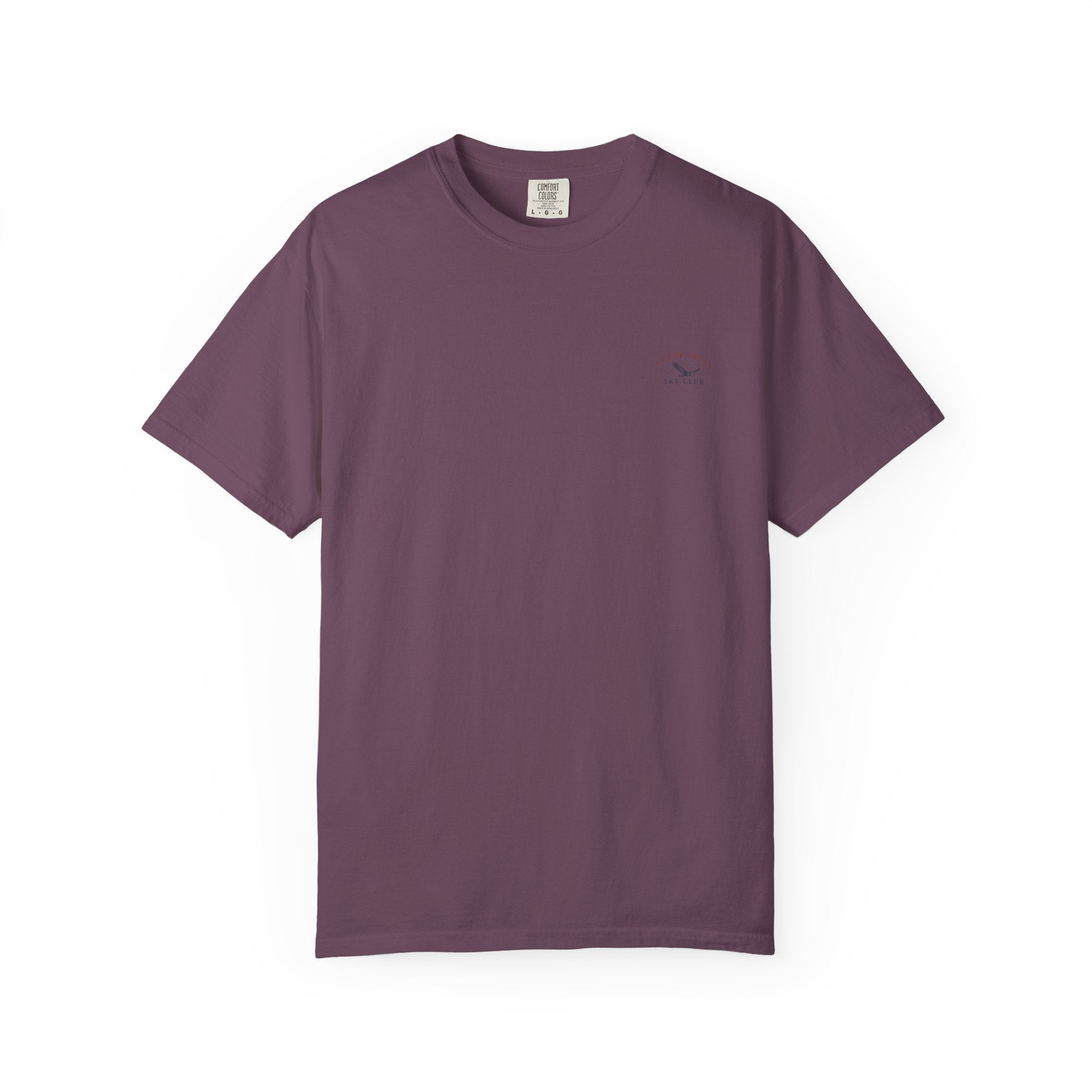 Clear Skies Sky Club T-Shirt — Vintage Mountain Plane Graphic