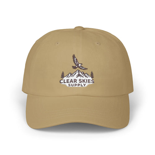 Clear Skies Supply Embroidered Dad Cap — Mountain Eagle Outdoor Baseball Hat