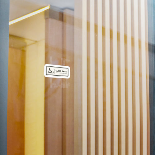 Clear Skies Supply Kiss-Cut Vinyl Decal — Minimal Bird Logo Sticker